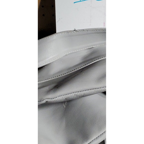 Common Projects Leather Helmet Bag Unisex Grey Crossbody Strap Fabric Lined RARE - Picture 15 of 15